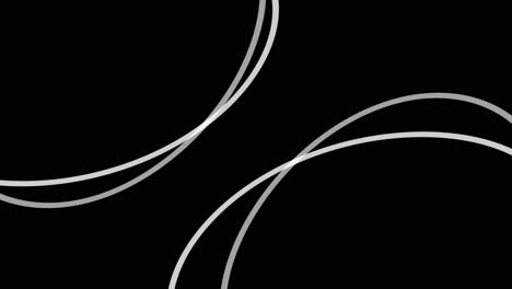 Abstract Circles and Lines on Black Background