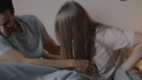 couple having fun in bed