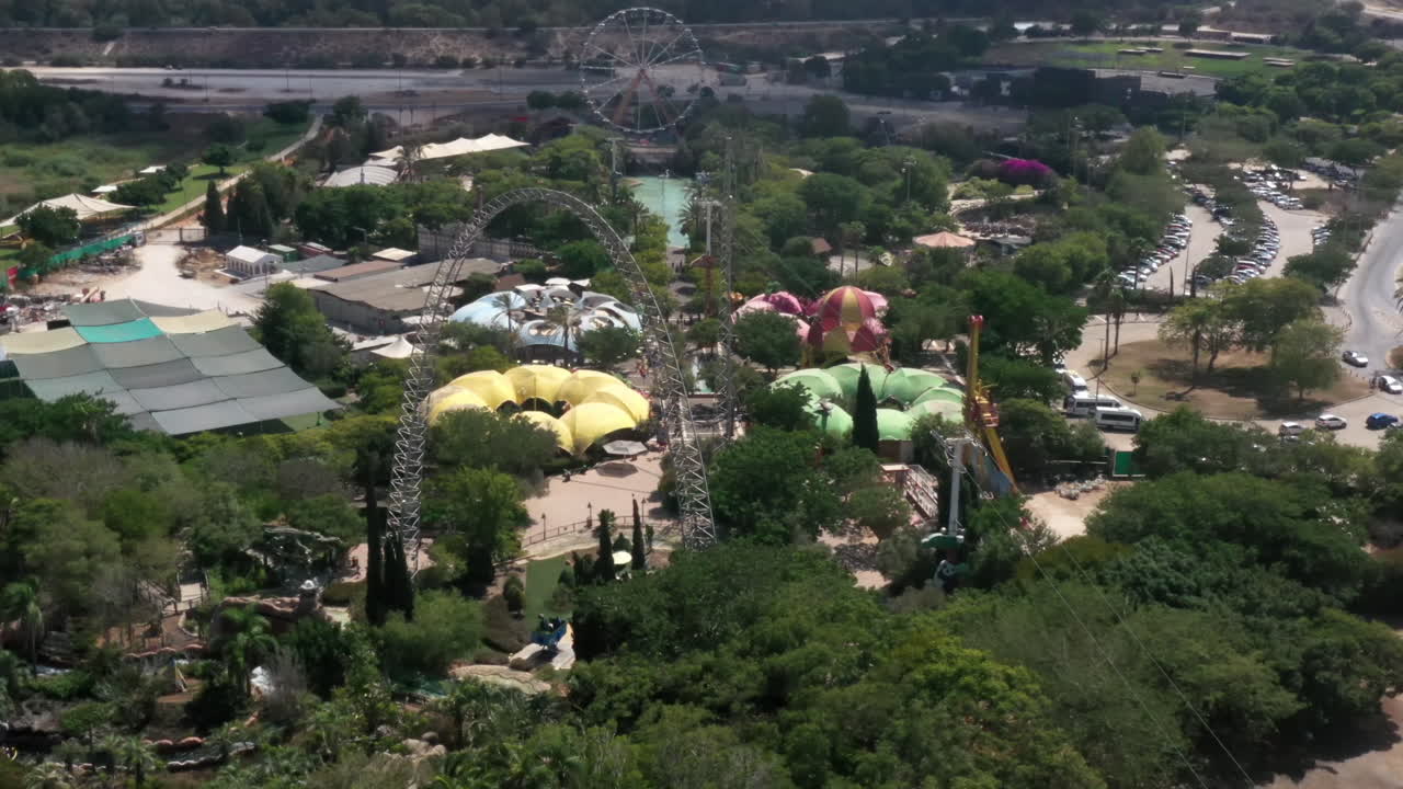 Aerial View of Amusement Park