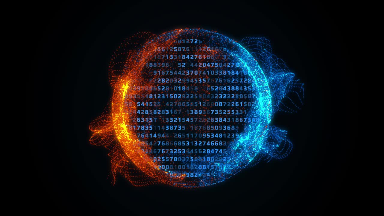 hud elemento de círculo de giro futurista animación 4k con interfaz de escaneo de esfera de plasma.