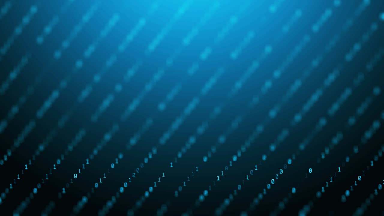 Binary code digital information technology background seamless loop computer generates graphics