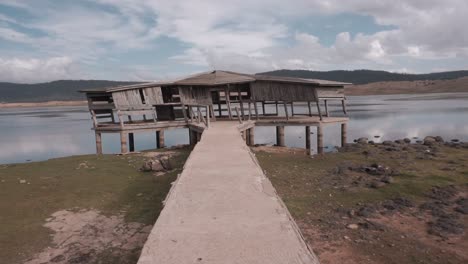 abandoned house in lake afnourir, morocco
