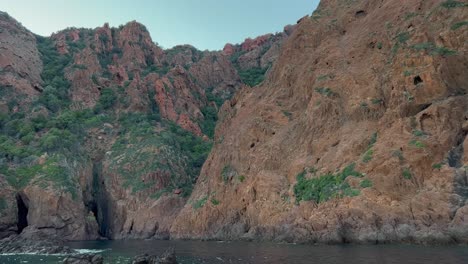 Summer-Boat-Tour-of-Scandola-UNESCO-Nature-Reserve,-Corsica