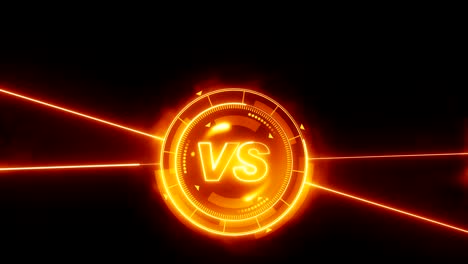 futuristic sports game loop animation. versus fight background. radar neon digital display. vs. game control interface element. battle fight sports competition.