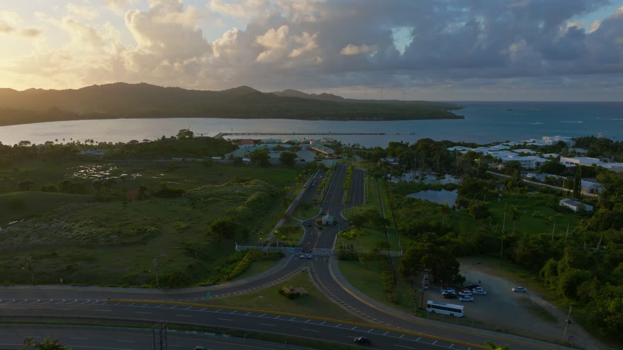 Sunset Over Amber Cove And Maimon Bay In Puerto Plata Province, Dominican Republic