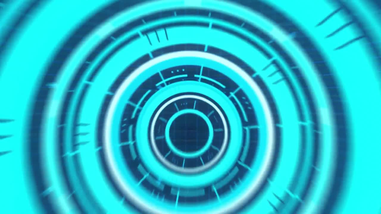 animación de procesamiento de texto y datos 6g a través de la red de red contra fondo azul