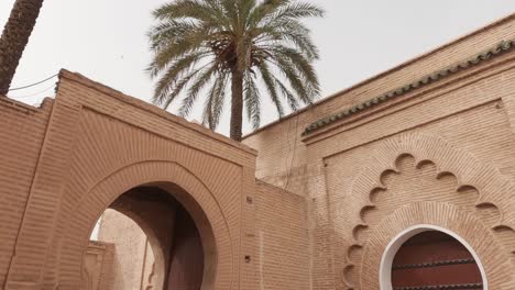 Medium-shot-of-koutoubia-mosque-stunning-stonework