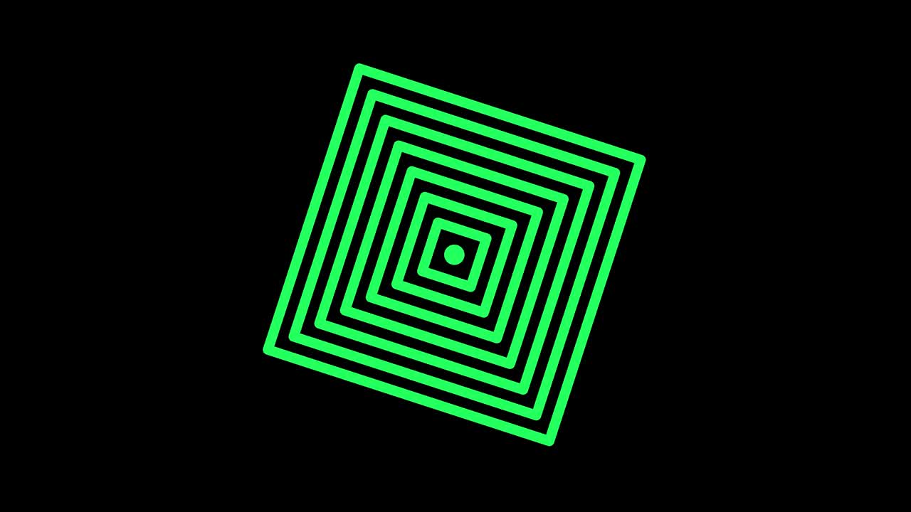 modelo de video 4k con efecto estroboscópico e hipnótico, en formato de video 16: 9.