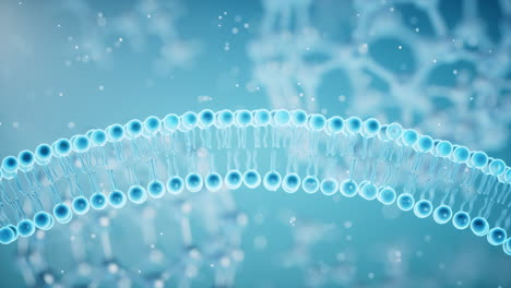 3d rendering of a dna molecule