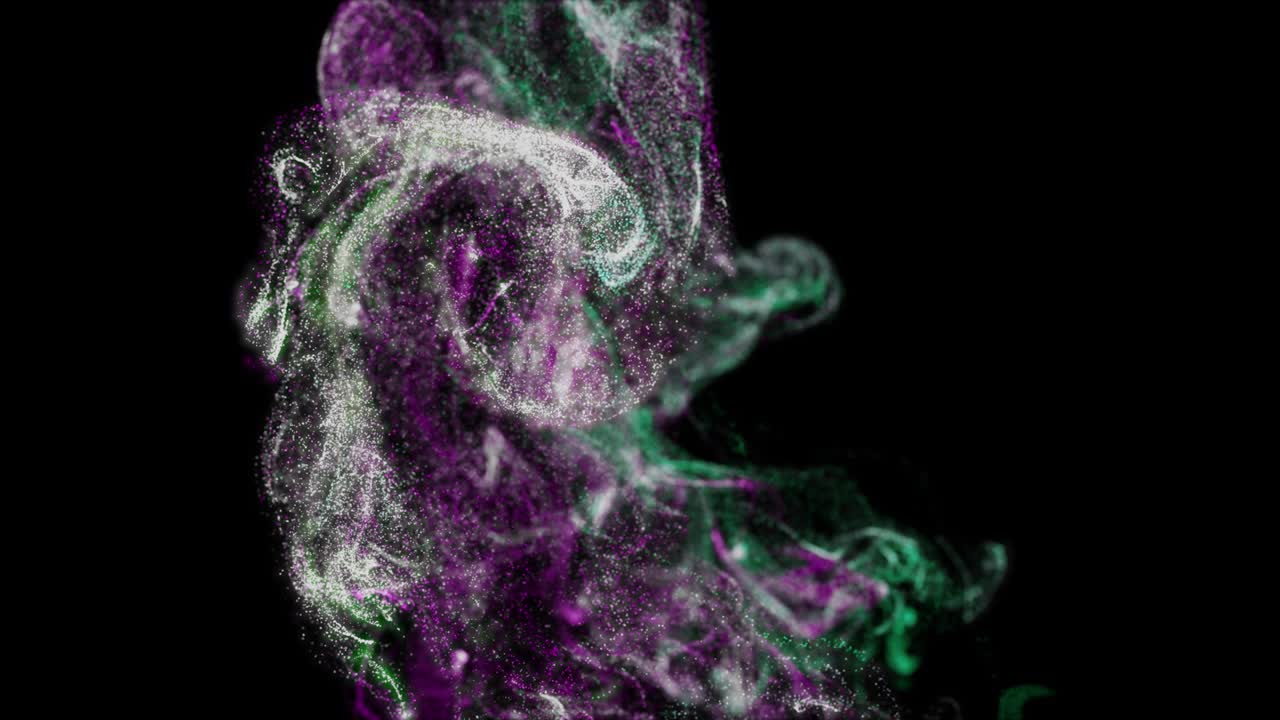 Beautiful scattering abstract particles. 4K background