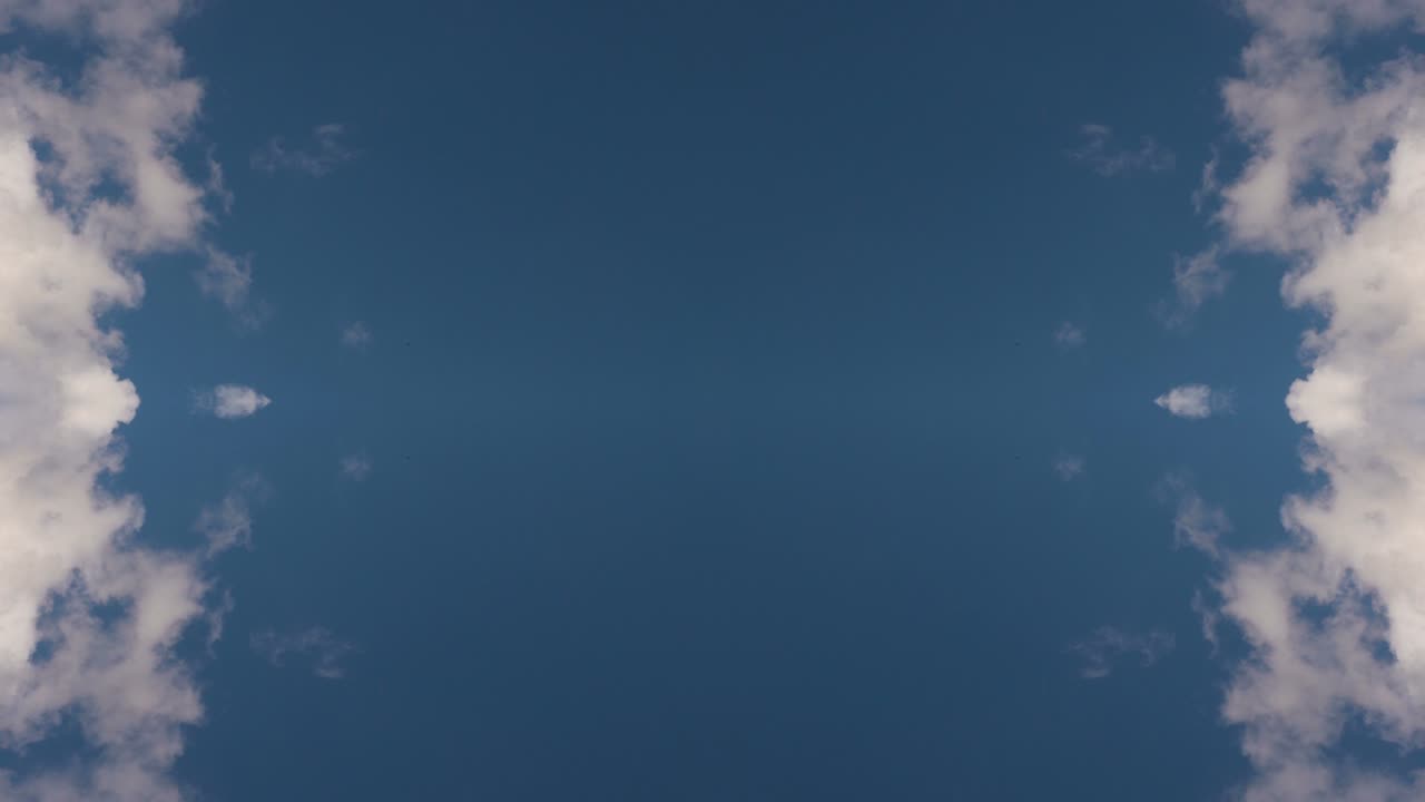 nubes blancas en el cielo azul - kaleidoscopio 4k imágenes de lapso de tiempo.
