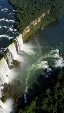 iguazu falls - breathtaking aerial view