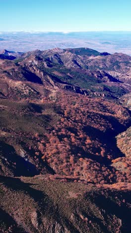 aereal drone of sierra nevada mountain at granada spain