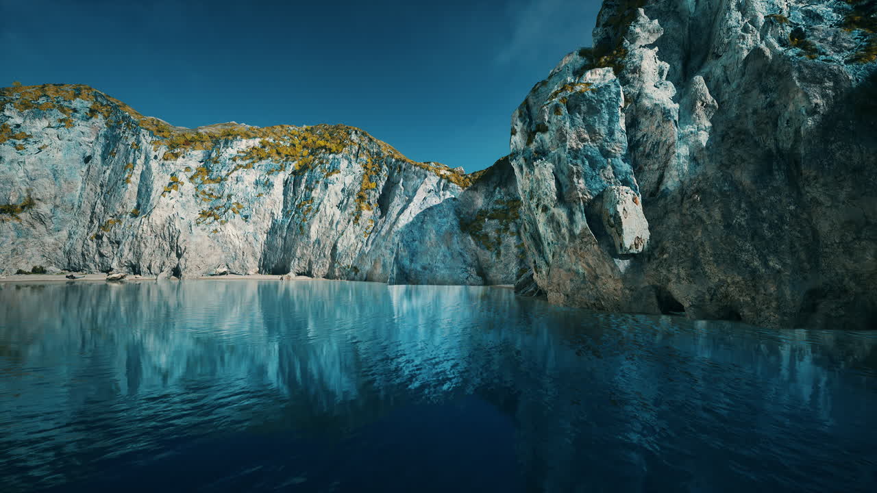 남쪽 해안의 거대한 바다 절벽과 북해의 파도