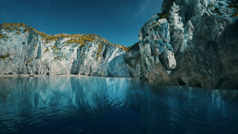 Massive-Meeresklippen-Und-Wellen-Der-Nordsee-An-Der-Südküste