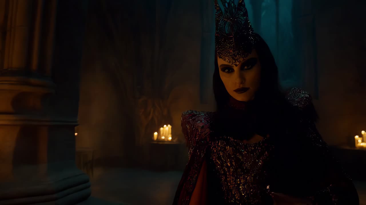 중세 판타지 여왕 초상화