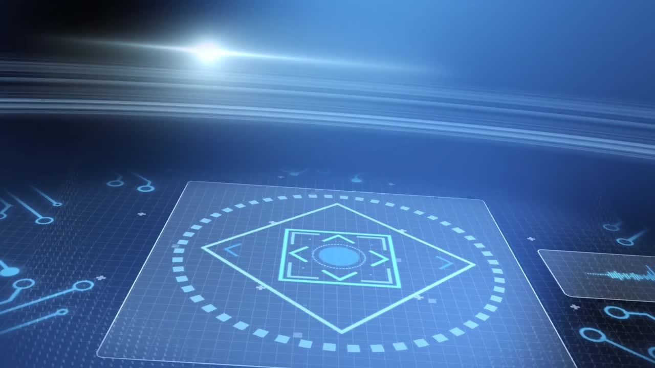 전 세계 화면에서 데이터 처리의 애니메이션