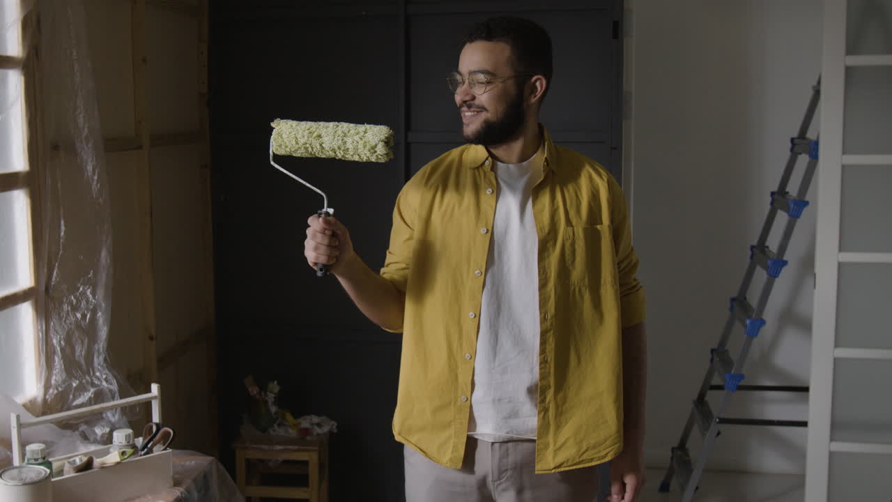 Man with Paint Roller