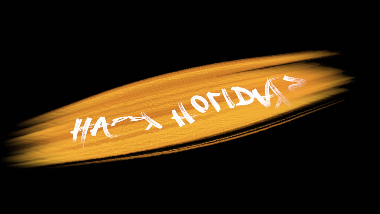 축제 오렌지색 브러시 스트로크 대담한 색으로 행복한 휴일