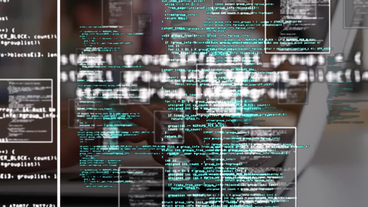 animación del procesamiento de datos durante la pandemia de coronavirus covid19