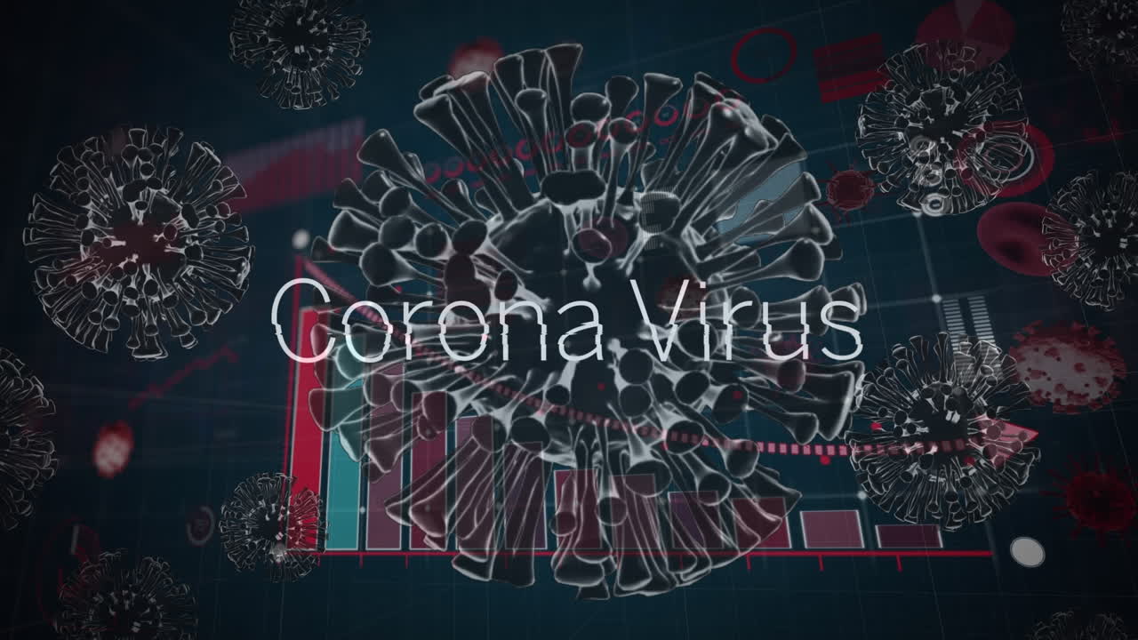 텍스트 및 데이터 처리를 통해 코로나19 세포의 애니메이션