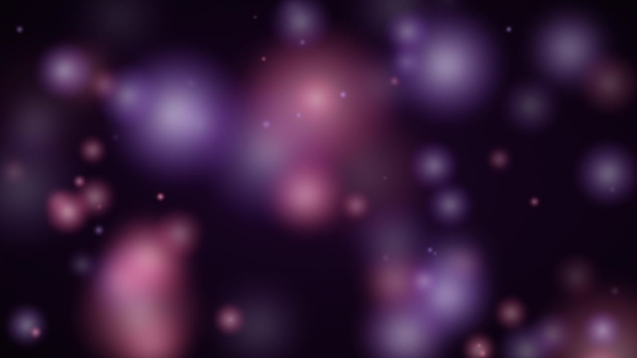 Abstract Background with Floating Purple and Pink Bokeh Lights