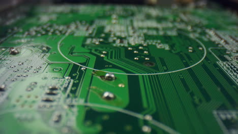 high tech electronic circuit board. computer motherboard with components