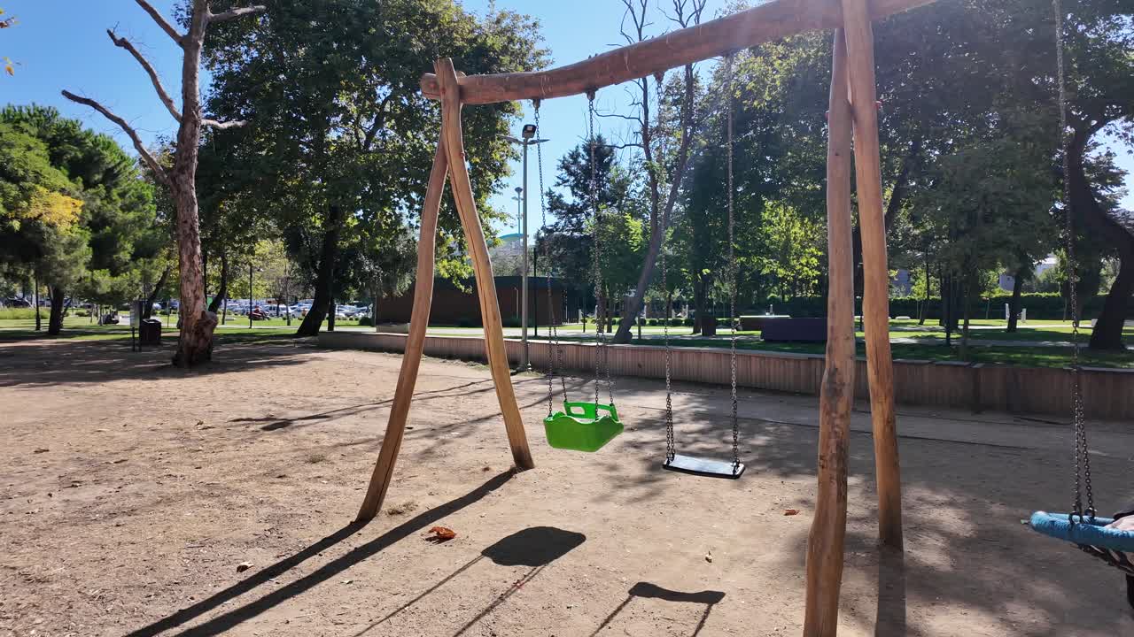 Swing Set in a Park