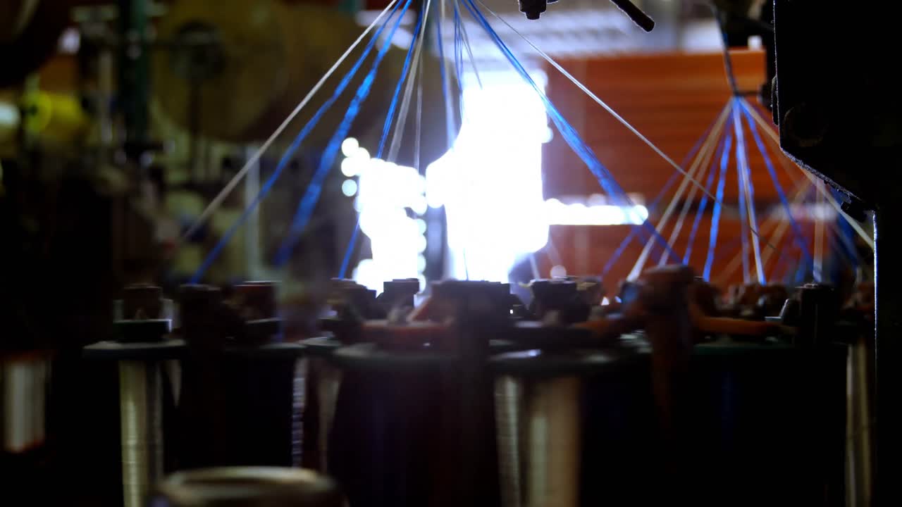 Thread roll machine in rope making industry 4k