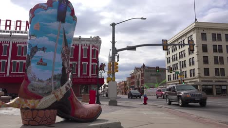 large cowboy boots are a landmark feature of the streets of cheyenne wyoming 3