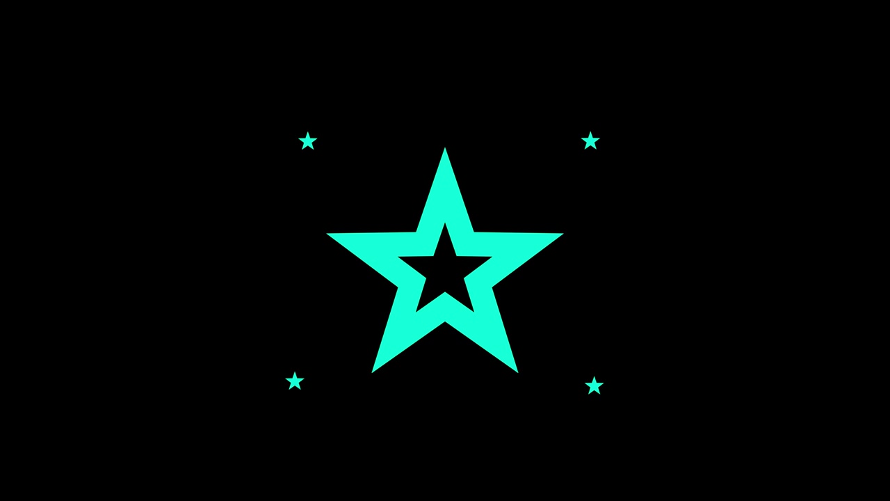 Shape animation star spreading motion graphics