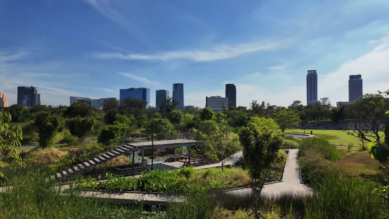 Bangkok Thailand Benjakitti Park Southeast Asia nature landscape green space