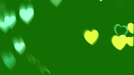 abstract hearts bokeh background