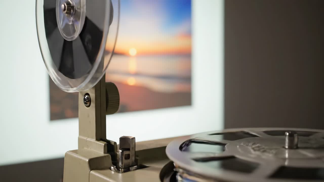 Vintage Film Projector Showing Memories
