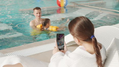 family fun at the pool