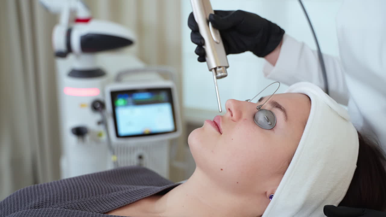 레이저 피부 치료 절차