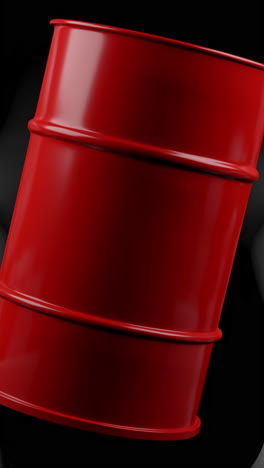 red oil barrel