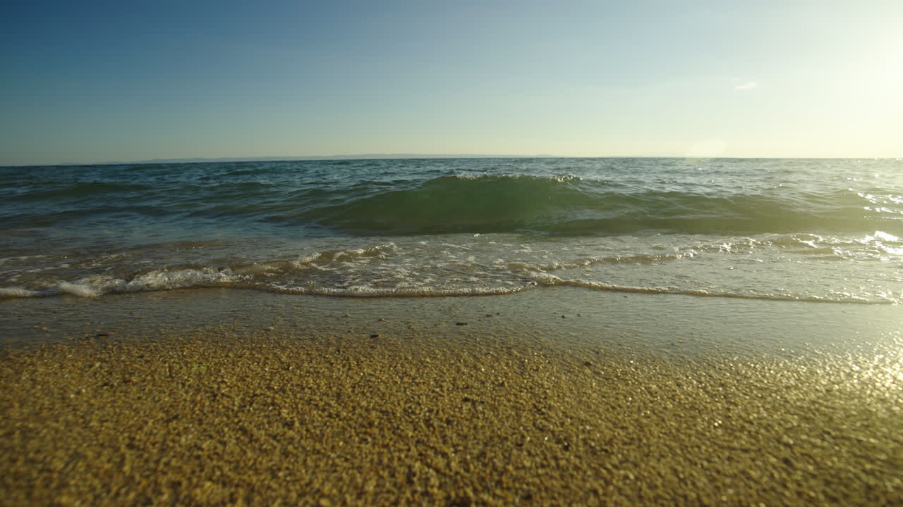 Beautiful Beach Scene with Gentle Waves