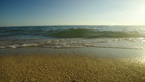 beautiful beach scene with gentle waves