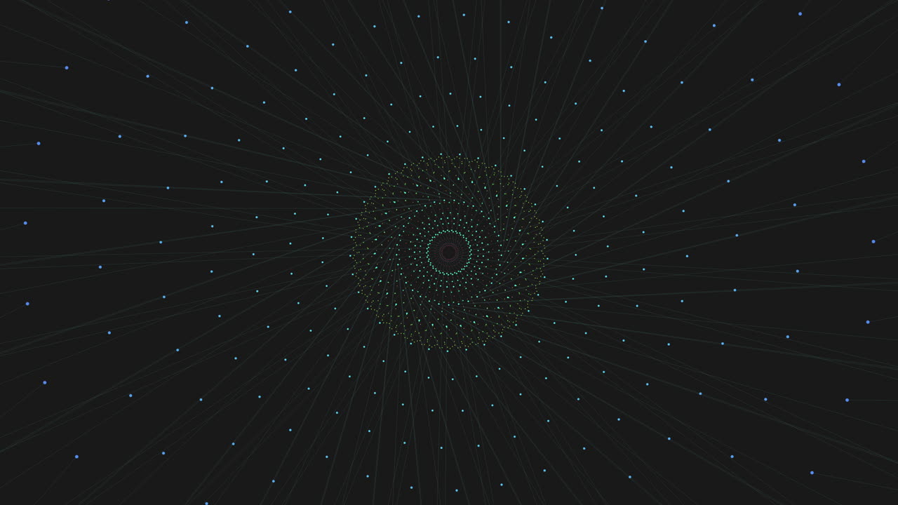 круговая схема плавающих точек в спиральной форме