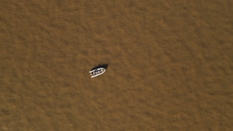 Lost-fishing-motorboat-at-amazon-river-Argentina-south-america