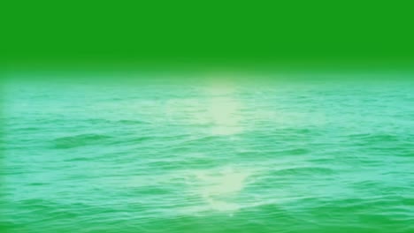 gráficos de movimiento de olas de agua con fondo de pantalla verde
