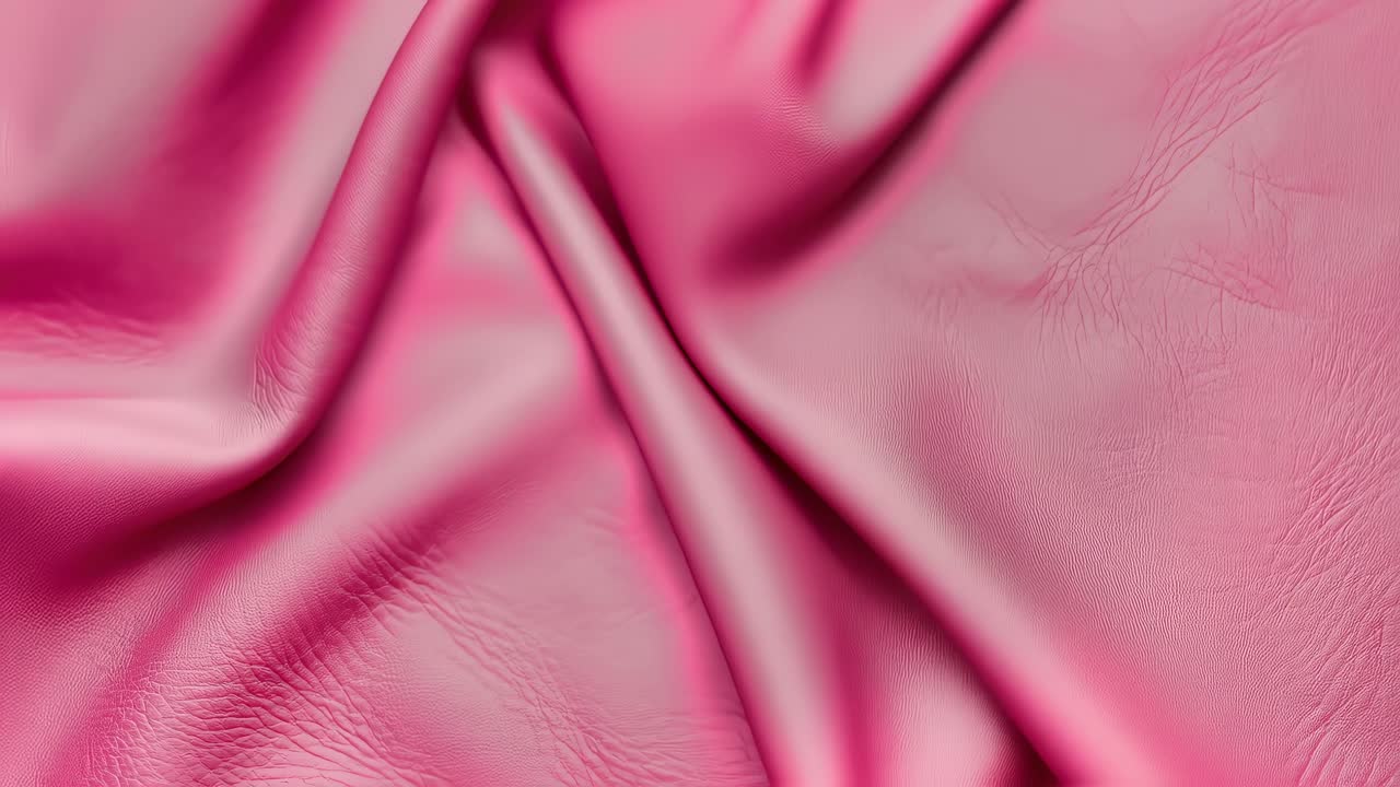 Luxurious pink fabric cascading with sophisticated pleats, highlighting delicate textures and soft elegance through refined material qualities and subtle design details