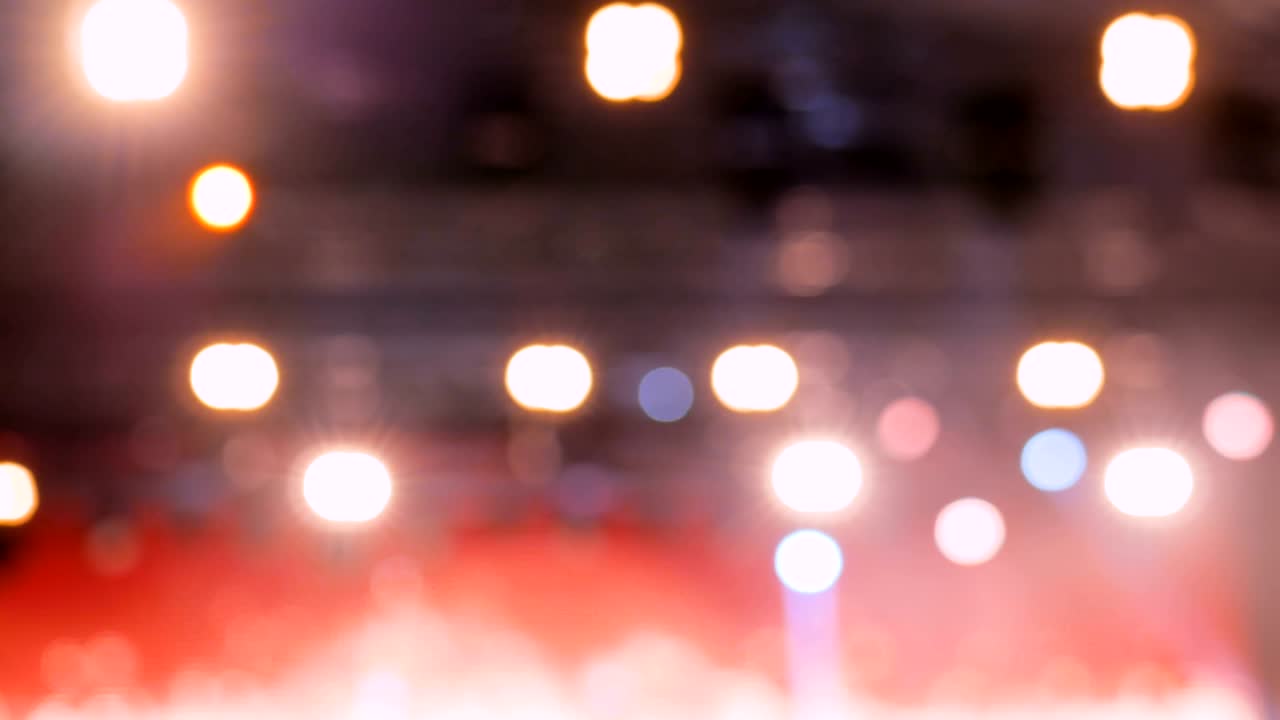 Sfondo sfocato con luci da concerto