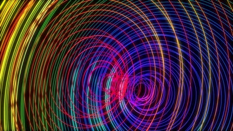 fondo abstracto de líneas en forma de anillo de gradiente. representación 3d