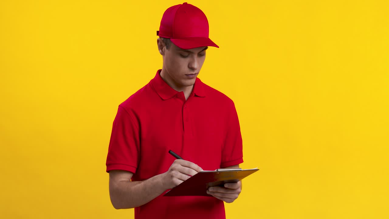 Addetto alle consegne al lavoro