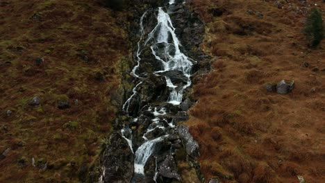 Carawaystick-Waterfall,-Glenmalure,-Wicklow,-Ireland,-February-2022