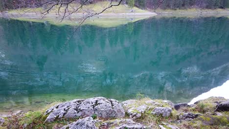 Lake-Seealpsee-in-mountain-region-of-Appenzell-Innerrhoden-Switzerland