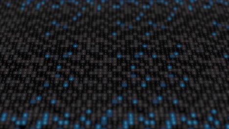 Animation-of-texture-with-moving-black,-grey-and-blue-dots