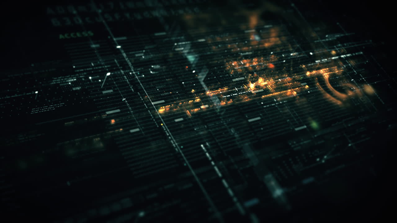 Advanced data matrix simulation UI with cutting-edge digital environment with a dynamic and immersive display of interconnected data matrix information networks systems background